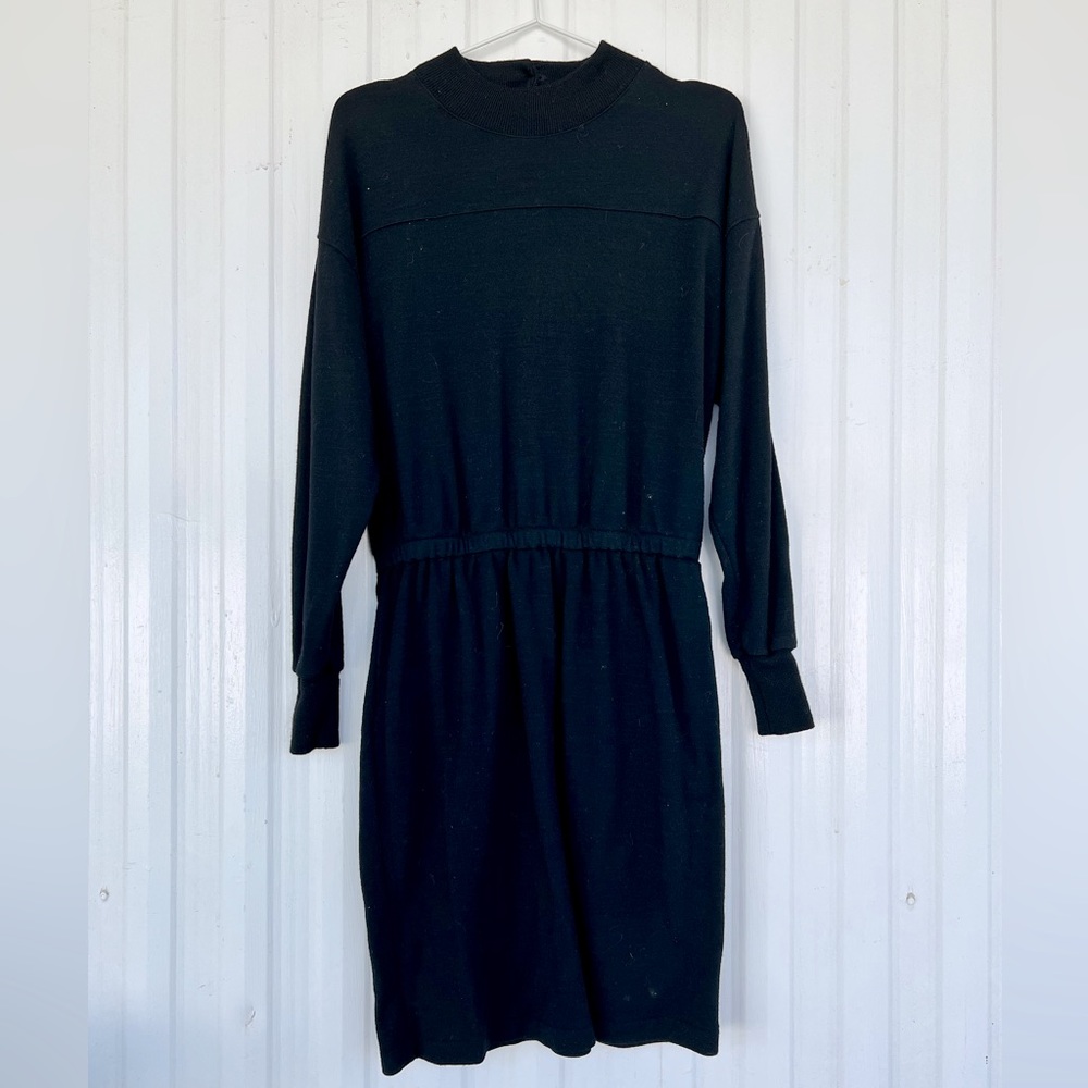 Black Wool Dress